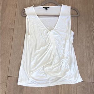 White V Neck Banana Republic Tank